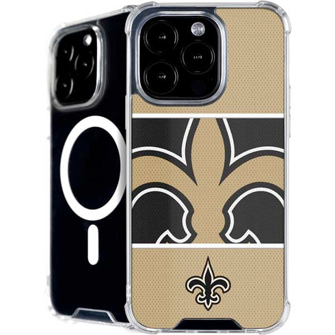 NFL New Orleans Saints Zone Block iPhone 16 Pro MagSafe Case